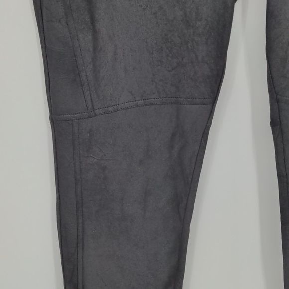 Free People Women's Midnight Vegan Suede Skinny Pants Size Large Pull On Legging - Picture 6 of 15